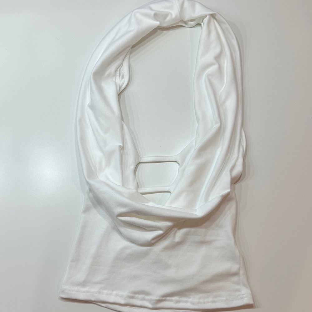 White Halter Top